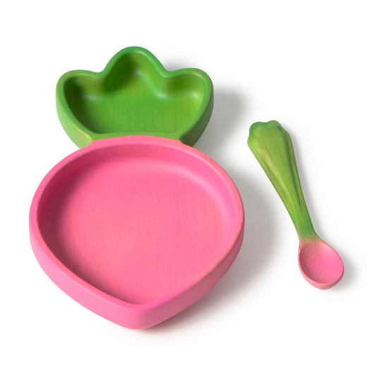 Ramona The Radish Plate & Spoon Set