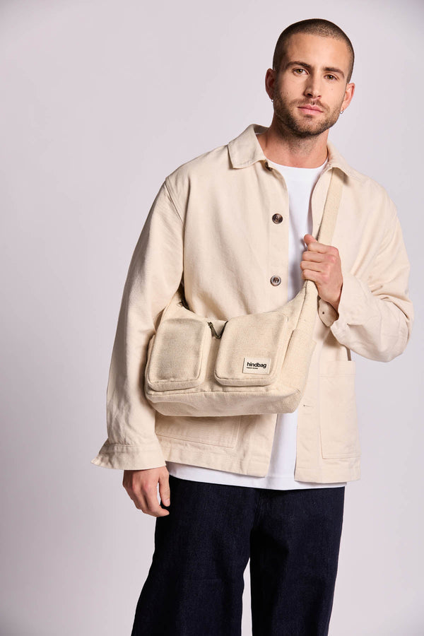 Emile Jute Multipocket Bag