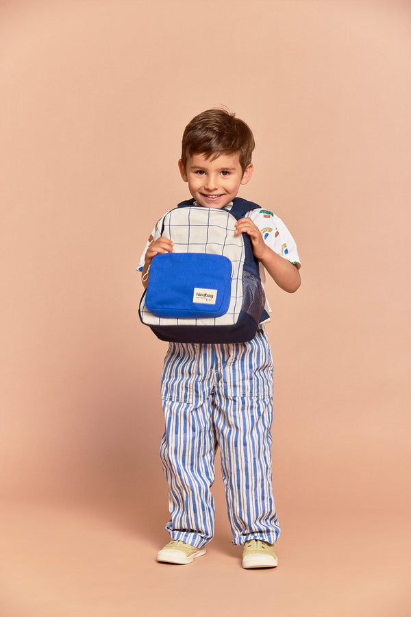 Romy Three-Tone Checkered Backpack