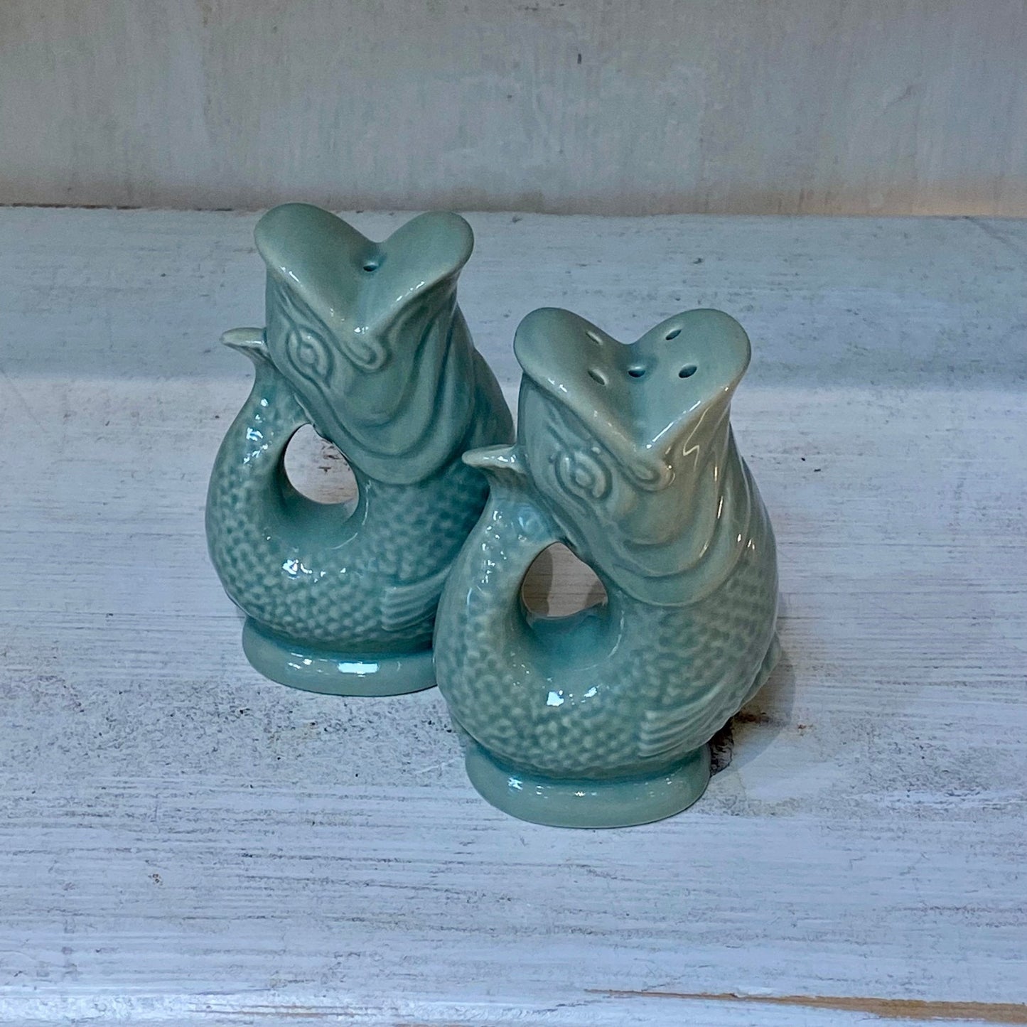 Salière et poivrière Poissons « Gluggle Pots » - Sauge – vue 4