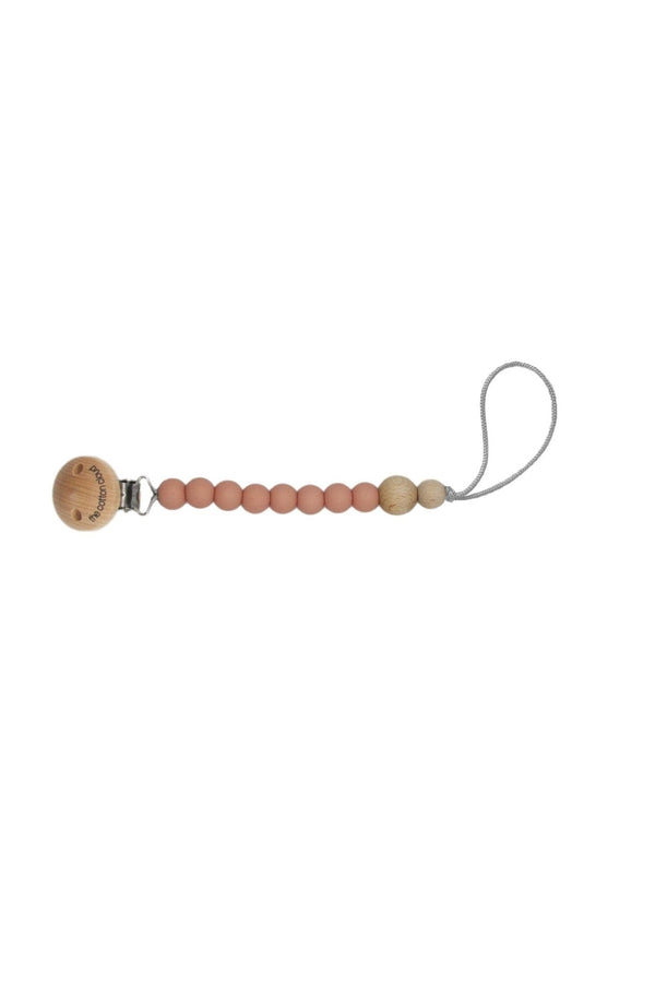Schnullerkette Round aus Silikon Blush