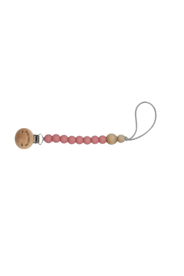 Schnullerkette Round aus Silikon Wild Rose
