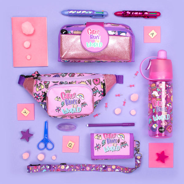 Trousse scolaire avec patch en silicone – Girls Rule