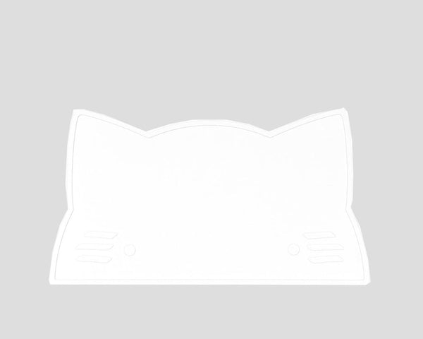 White cat silicone table set