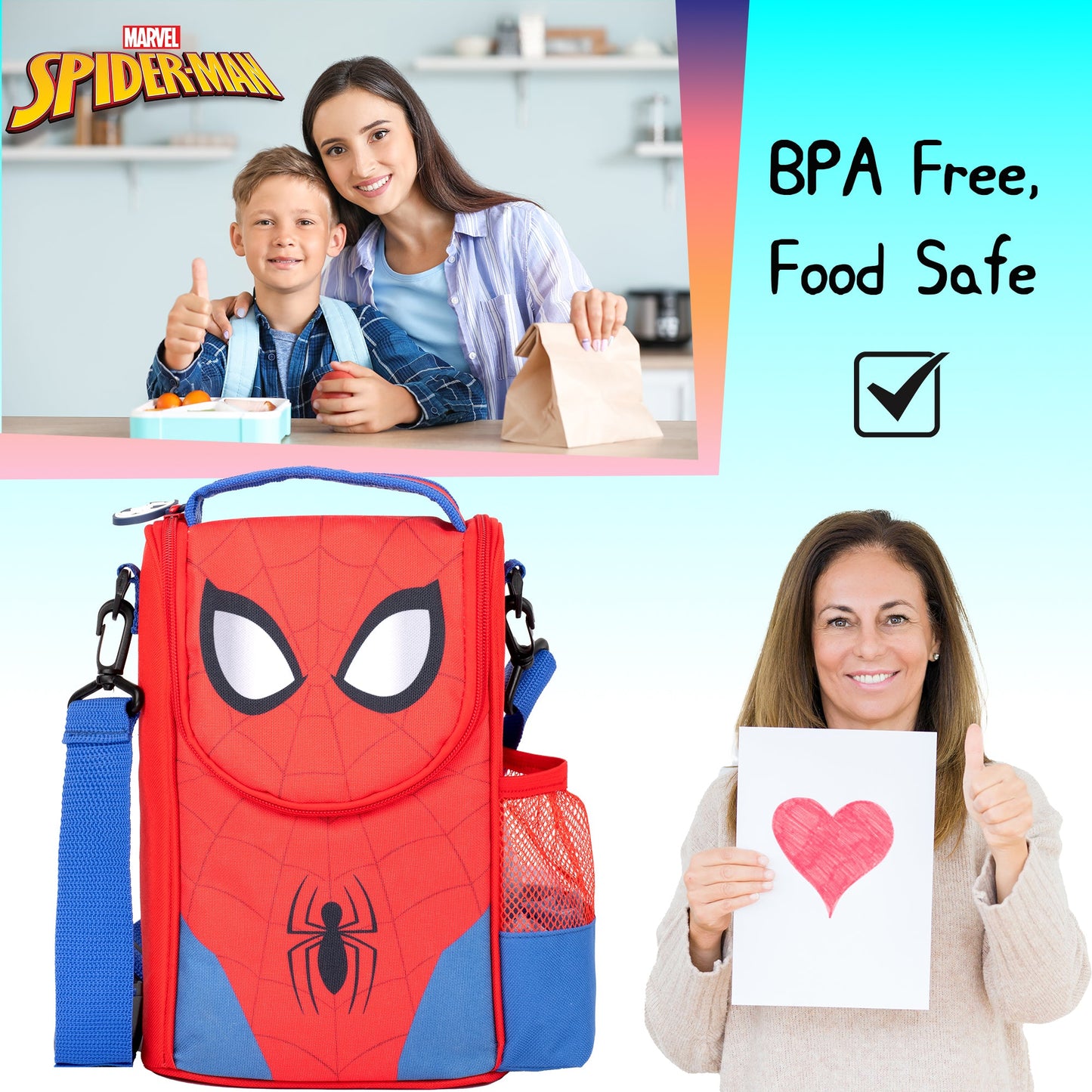 Spiderman 3D Lunch Bag