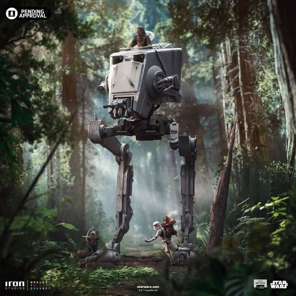 AT-ST and Chewbacca Statue - Star Wars - Demi Art Scale 1/20