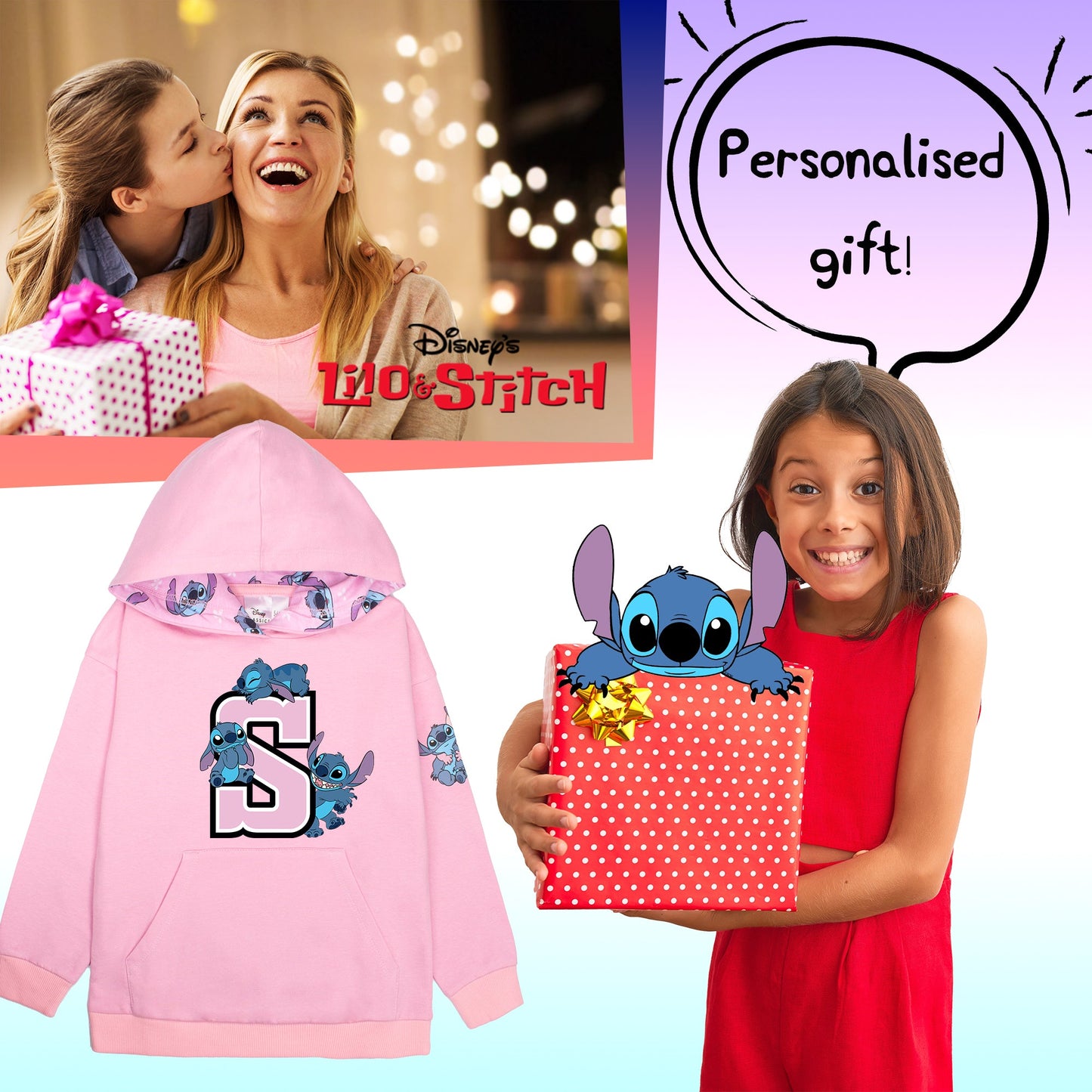 Disney Stitch Personalized Hoodie