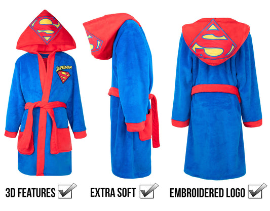 Personalized Kids Superman Robe