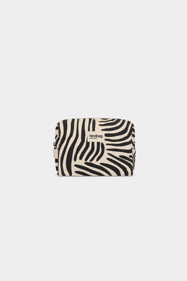 Trousse de toilette Léon Zèbre écru
