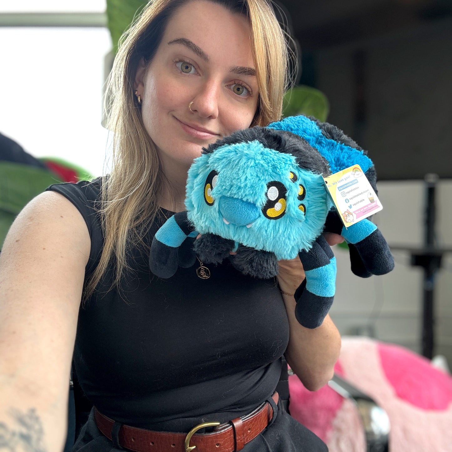 Peluche Mini Squishable – Tarentule Bleue