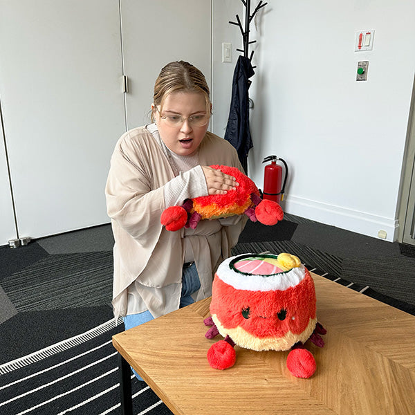 Peluche Mini Squishable – Crabe Rouleau