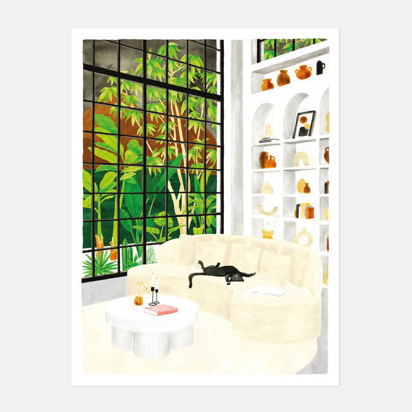 White sofa - Affiche