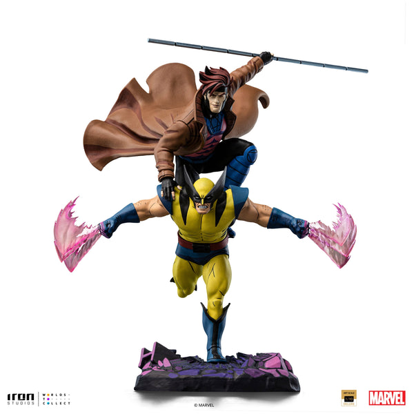 Gambit and Wolverine Statue - X-Men 97 - Art Scale 1/10 - Marvel Comics