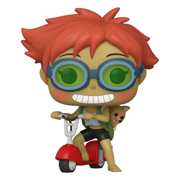 Funko Edward sur Scooter avec Ein – Cowboy Bebop