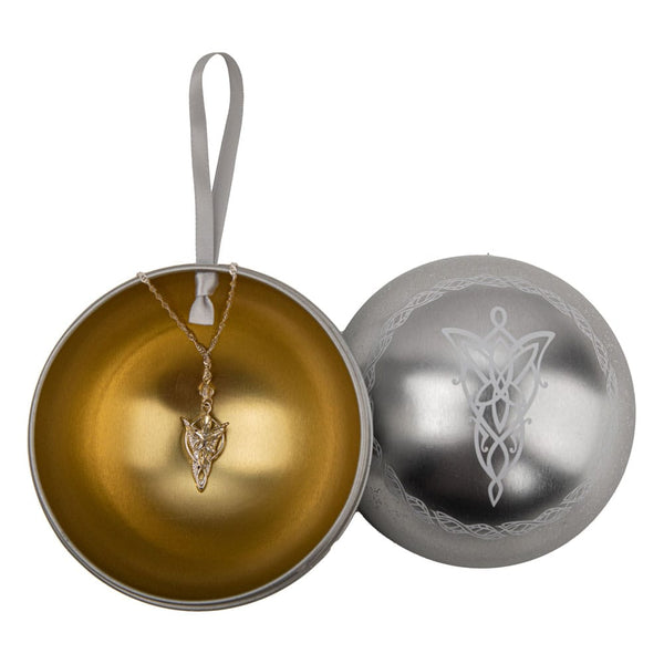Lord of the Rings Christmas Ball with Evenstar Necklace