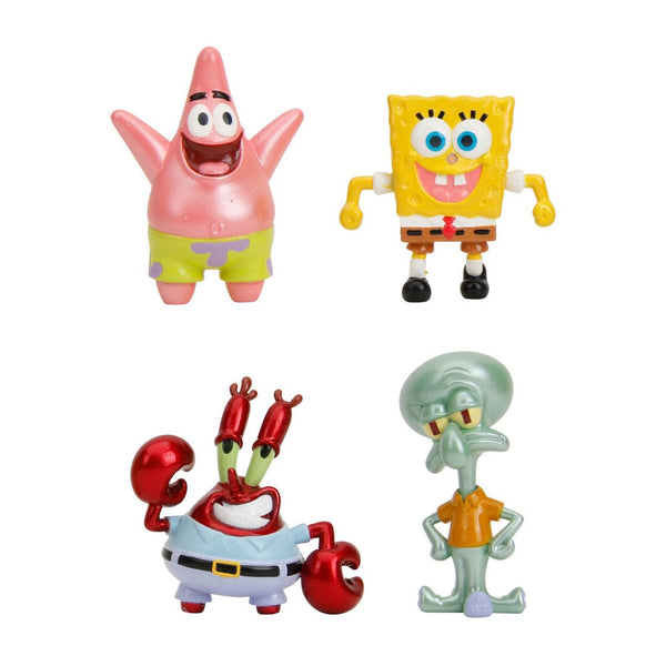 SpongeBob: pack of 4 Diecast Nano Metalfigs figurines - Wave 1