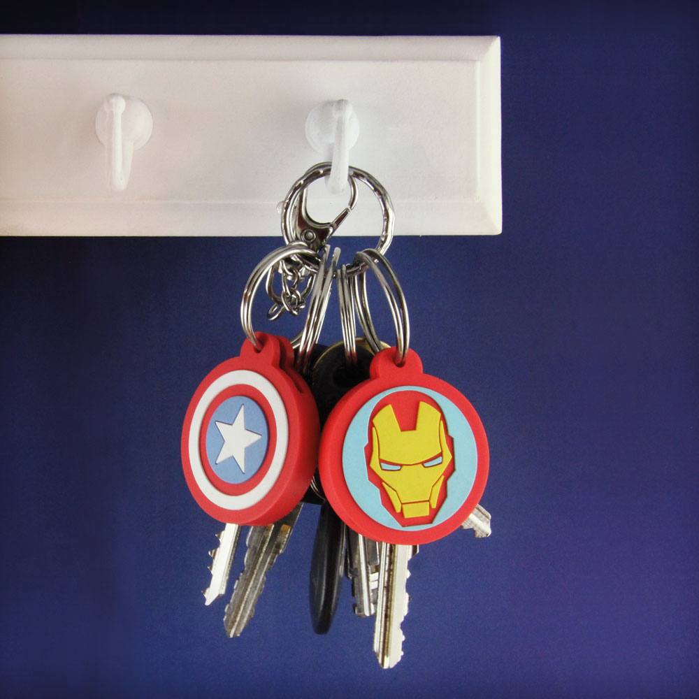 Cache clés Iron Man et Captain America
