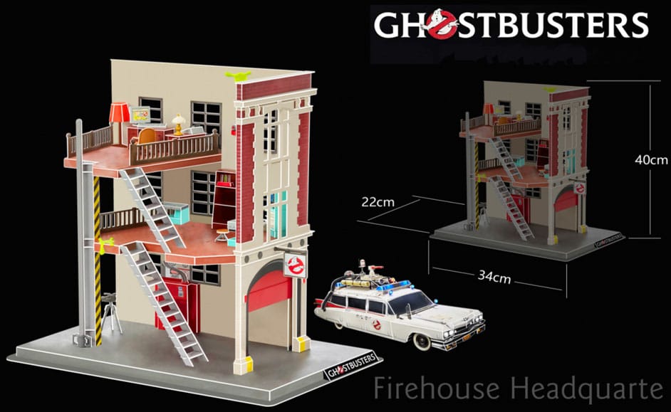 Ghostbusters 3D Puzzle - Firehouse Hook & Ladder