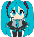 Peluche Standing Miku