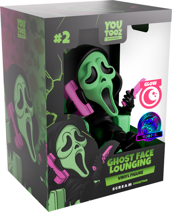Glow-in-the-Dark Ghost Face Lounging