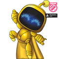 Figurine Gold Chrome Astro Bot