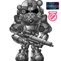 Figurine Chrome T-60 Power Armor