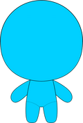 Blue Plush Keyring