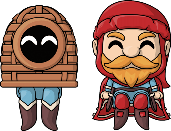 Manor Lord & Basket Man Monitor Buddiez