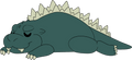 Peluche lestée Godzilla