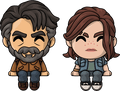 Figurines Monitor Buddiez Joel & Ellie