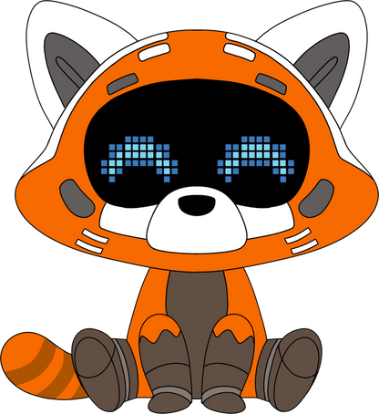 Red Panda Bot Plush (9in)