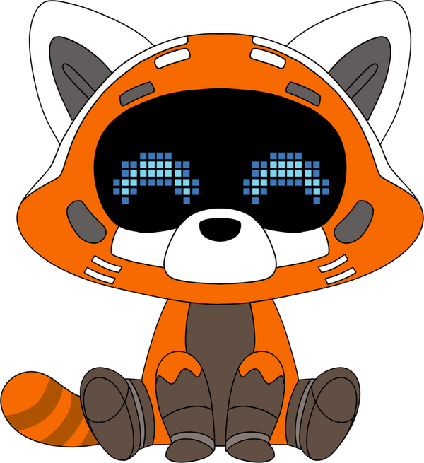Red Panda Bot Plush (9in)