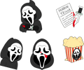 Set de pin's Ghost Face 2