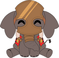 Peluche War Elephant