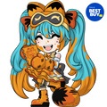 Lasagna Splatter Garfield Miku