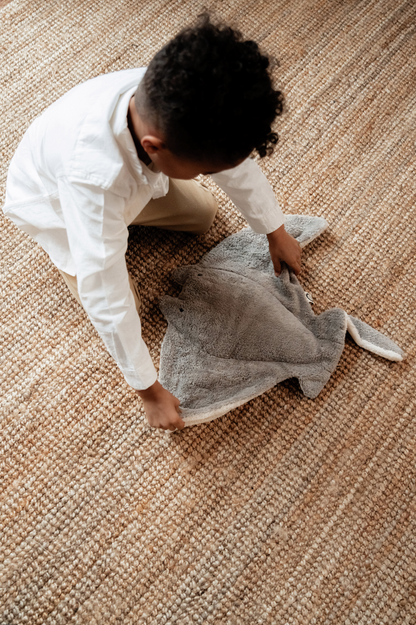 Grande peluche raie manta | Gris