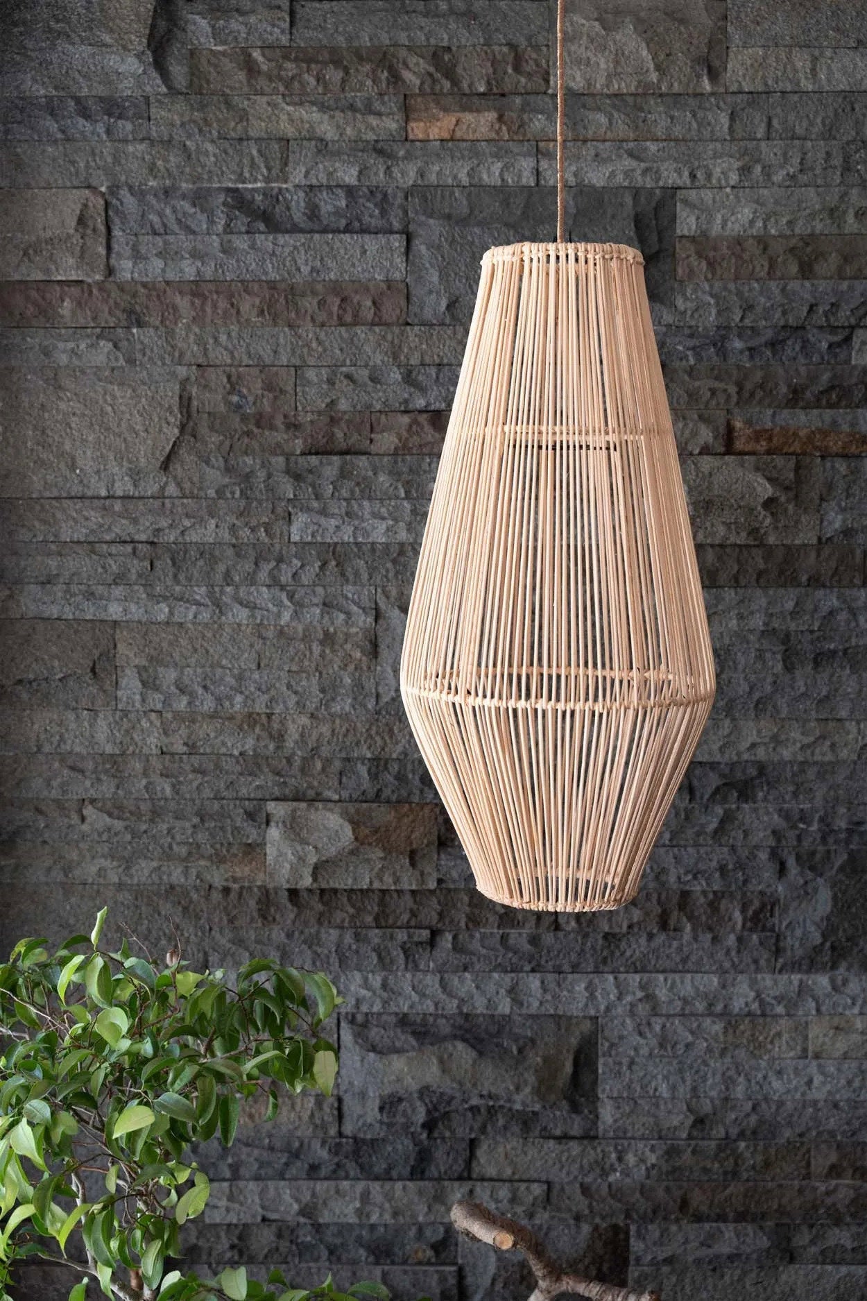 Suspension Afrodisiac – Naturel M, 30 × 60 cm