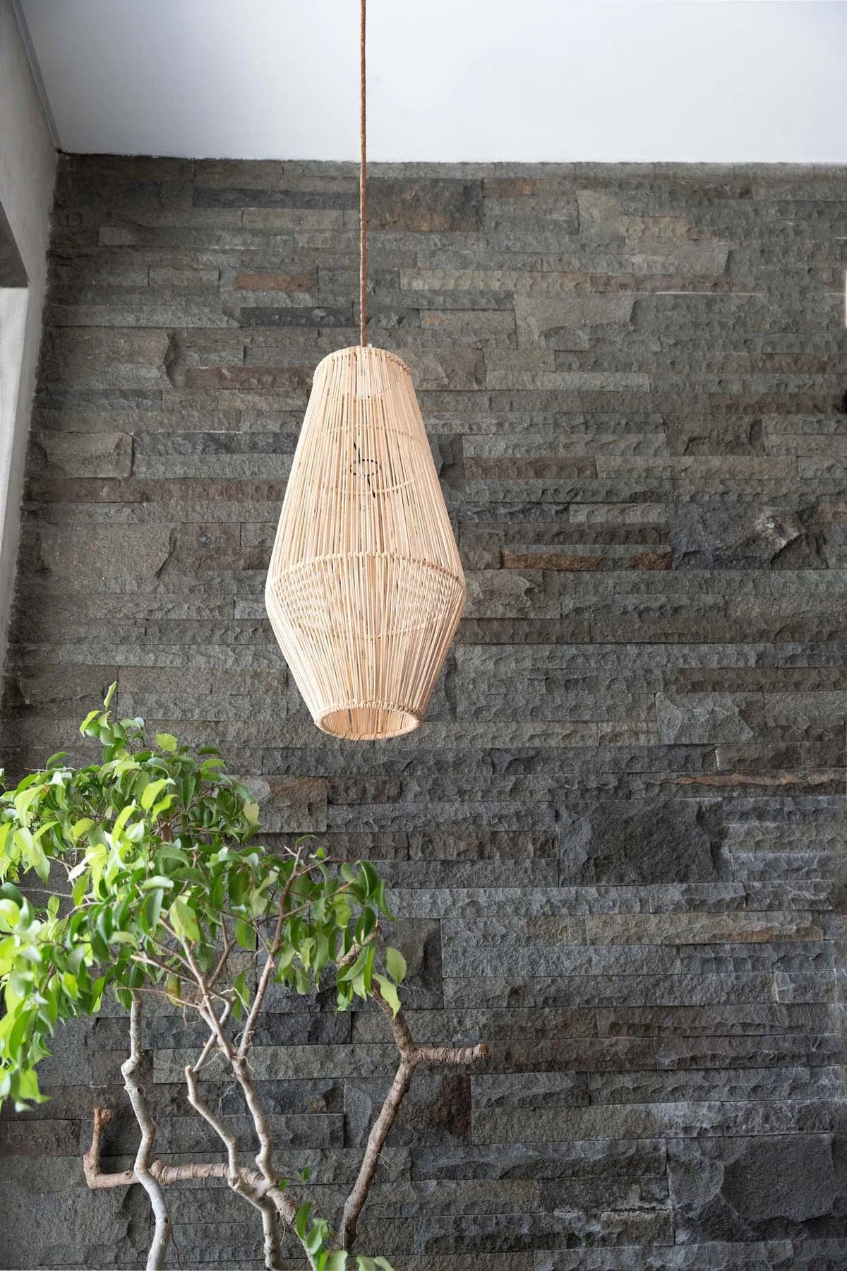 Suspension Afrodisiac – Naturel M, 30 × 60 cm