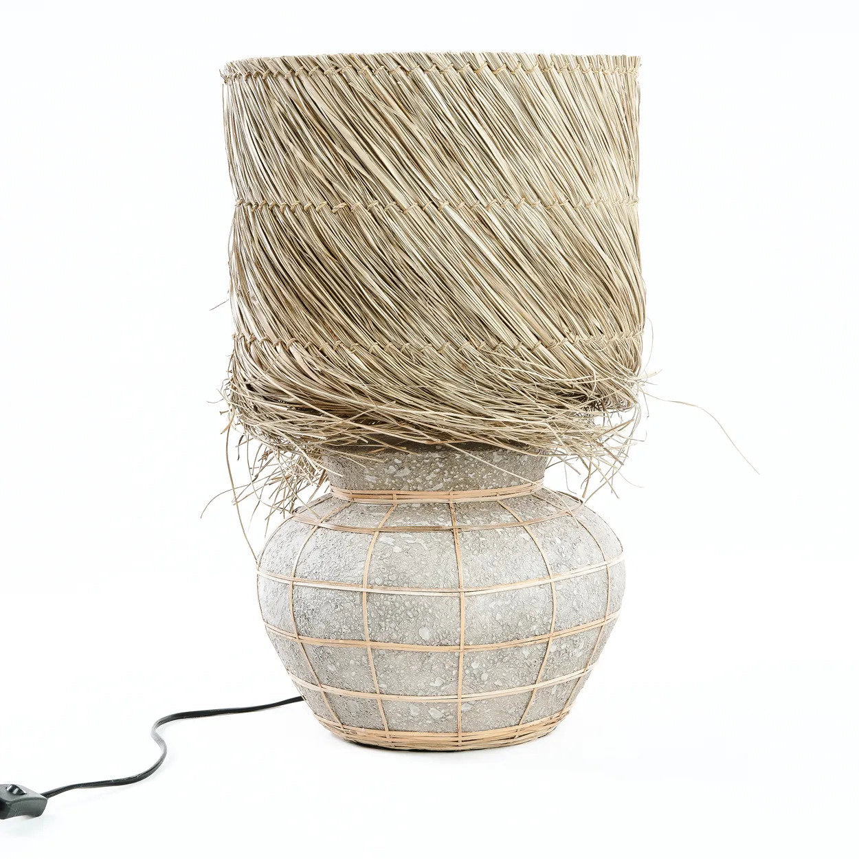 Lampe à poser Lipsi – Naturel et béton