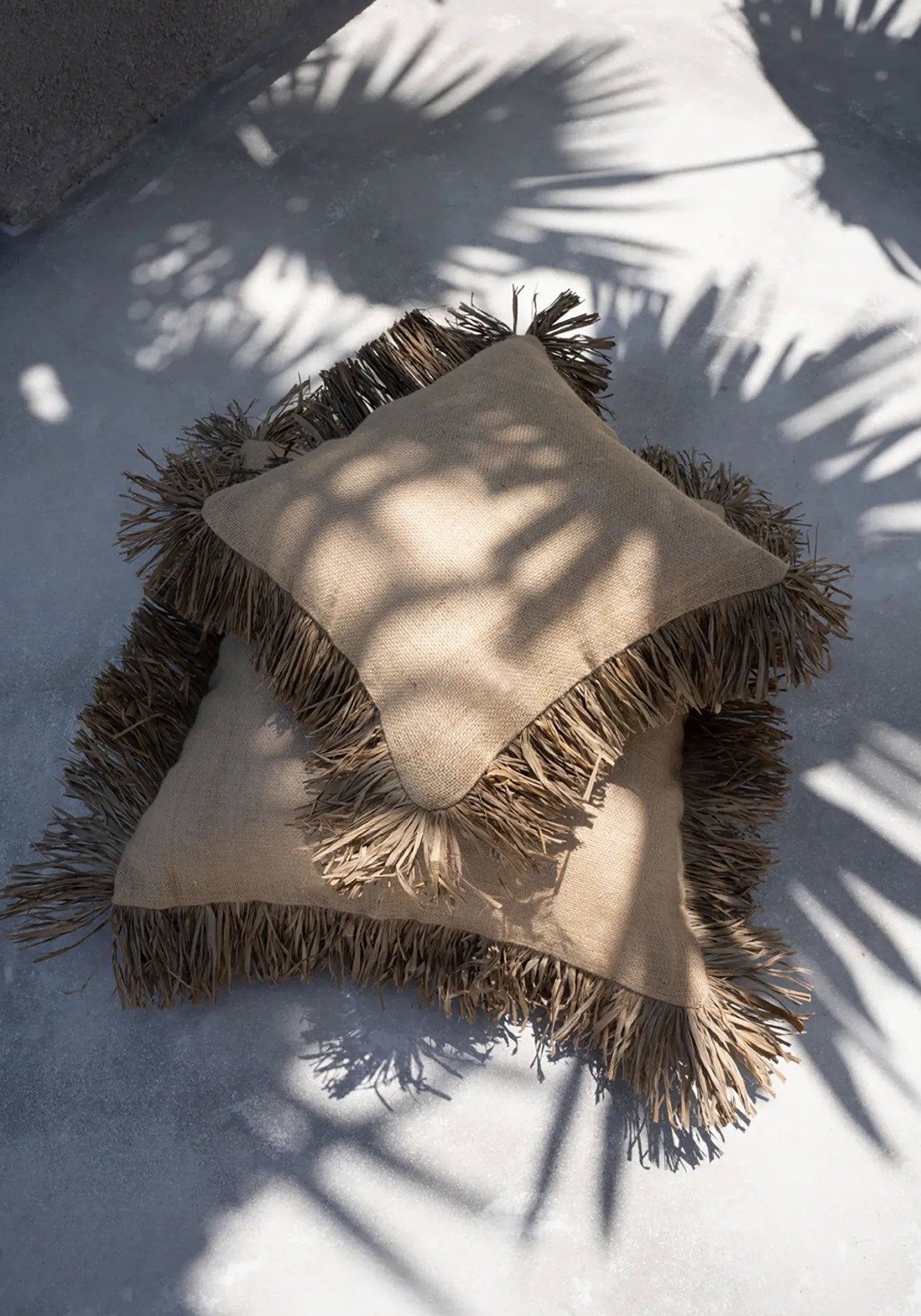Housse de coussin Jute Bonita – Naturel 60 × 60 cm
