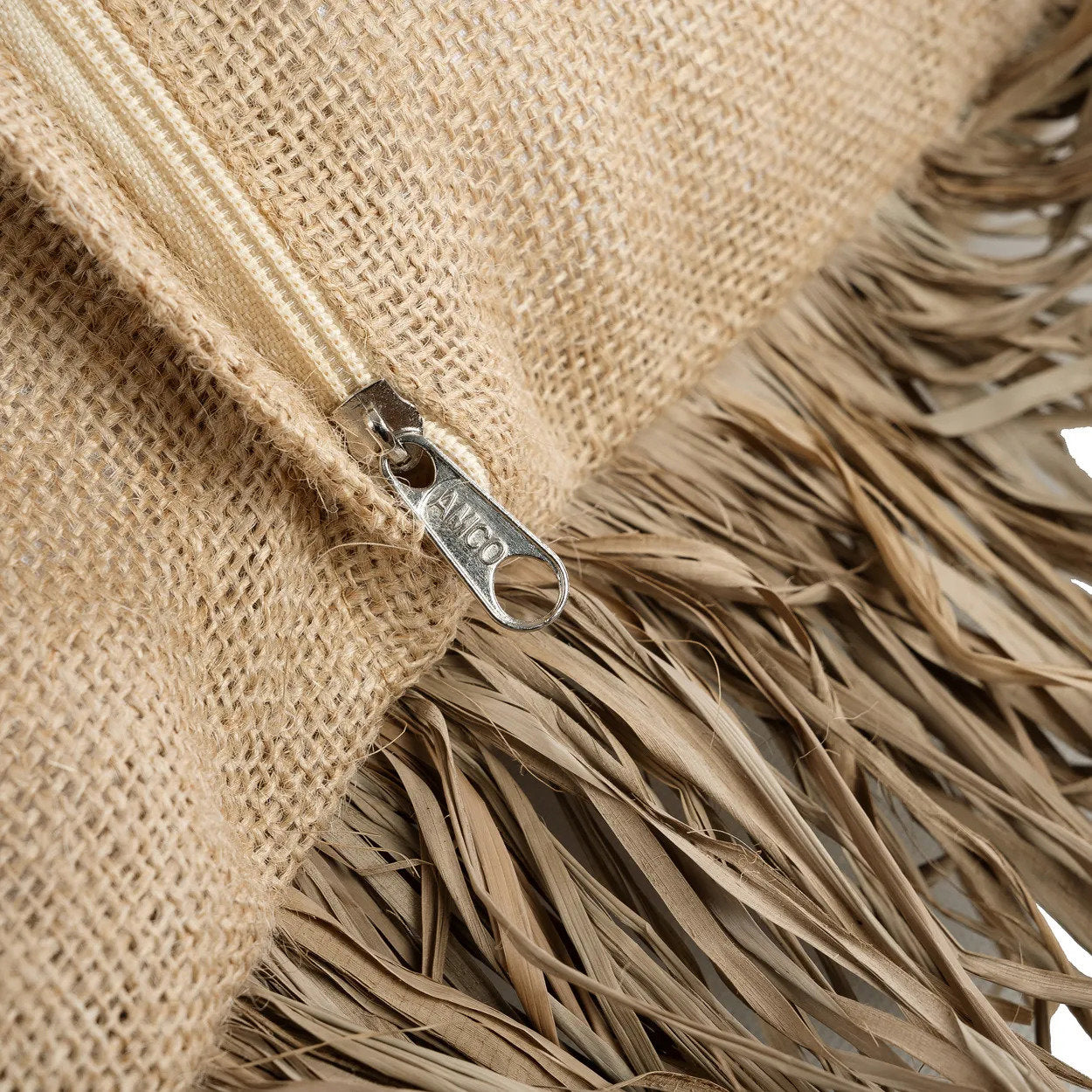 Housse de coussin Jute Bonita – Naturel 60 × 60 cm