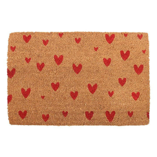 Red Hearts Doormat