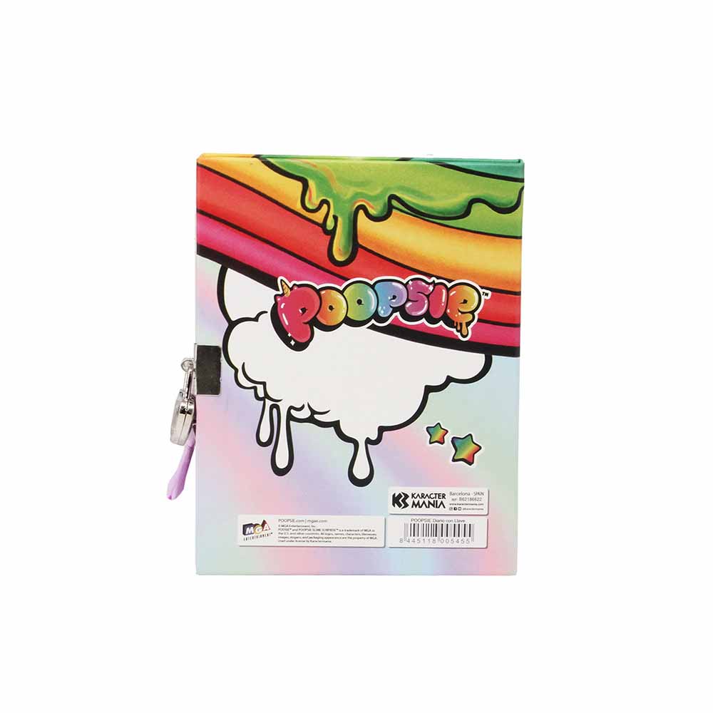 Journal Serrure à Clé Poopsie Slime Surprise « Rainbow »
