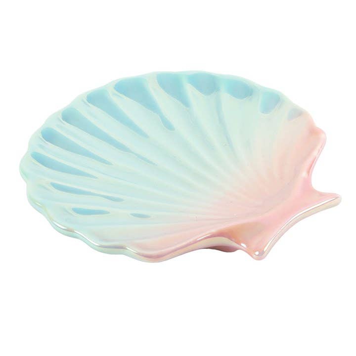 Plat à Bibelots Coquillage Iridescent