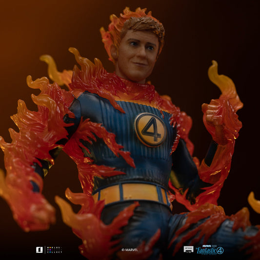 Human Torch Statue (Blue Suit Variant) - Fantastic Four - Art Scale 1/10 - Iron Studios
