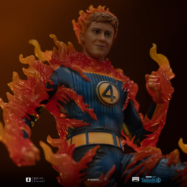 Statue Human Torch (Blue Suit Variant) - Fantastic Four - Art Scale 1/10 - The Fantastic Four