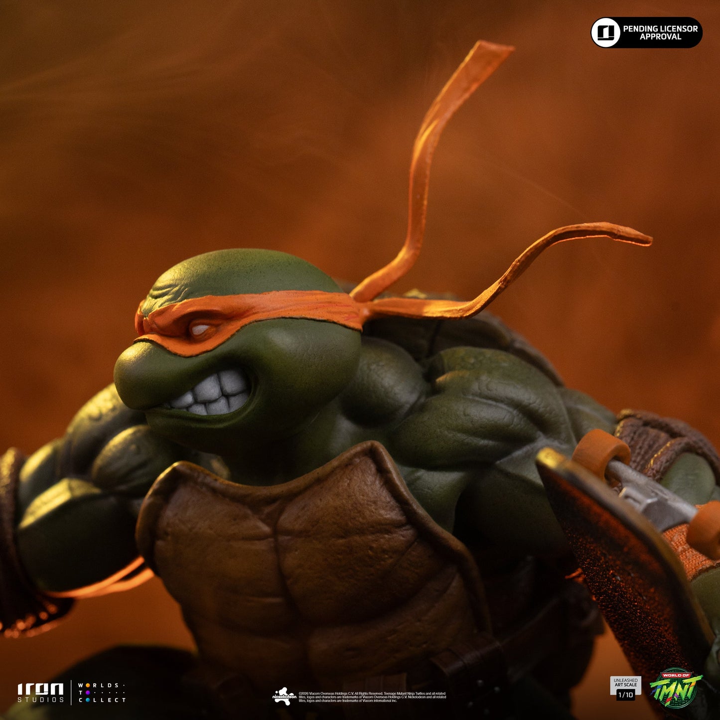 Pre-Order - Michelangelo Unleashed Statue - Teenage Mutant Ninja Turtles - Art Scale 1/10 - Iron Studios