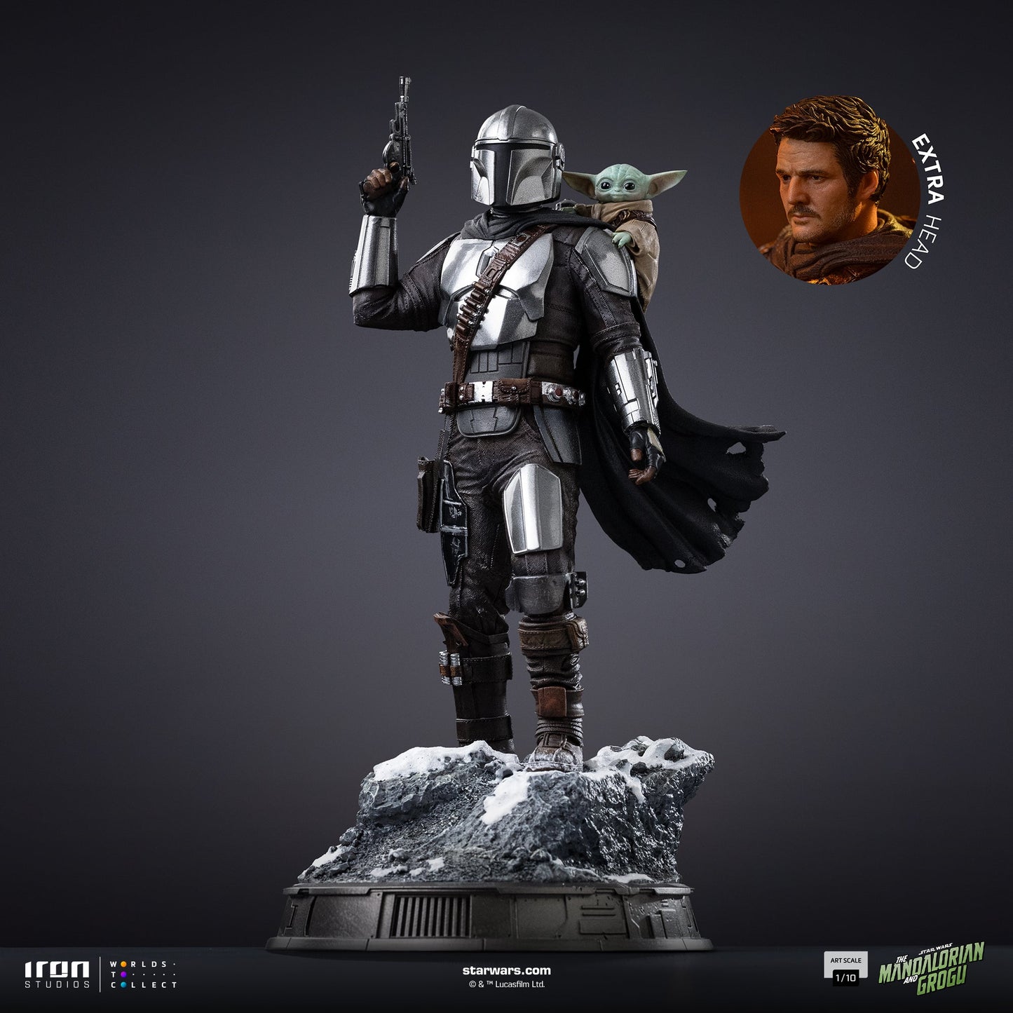 Pre-Order - Mandalorian and Grogu Statue - The Mandalorian and Grogu Movie - Art Scale 1/10 - Iron Studios