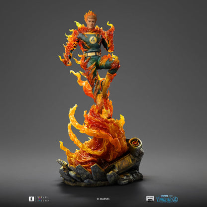 Human Torch Statue (Blue Suit Variant) - Fantastic Four - Art Scale 1/10 - Iron Studios
