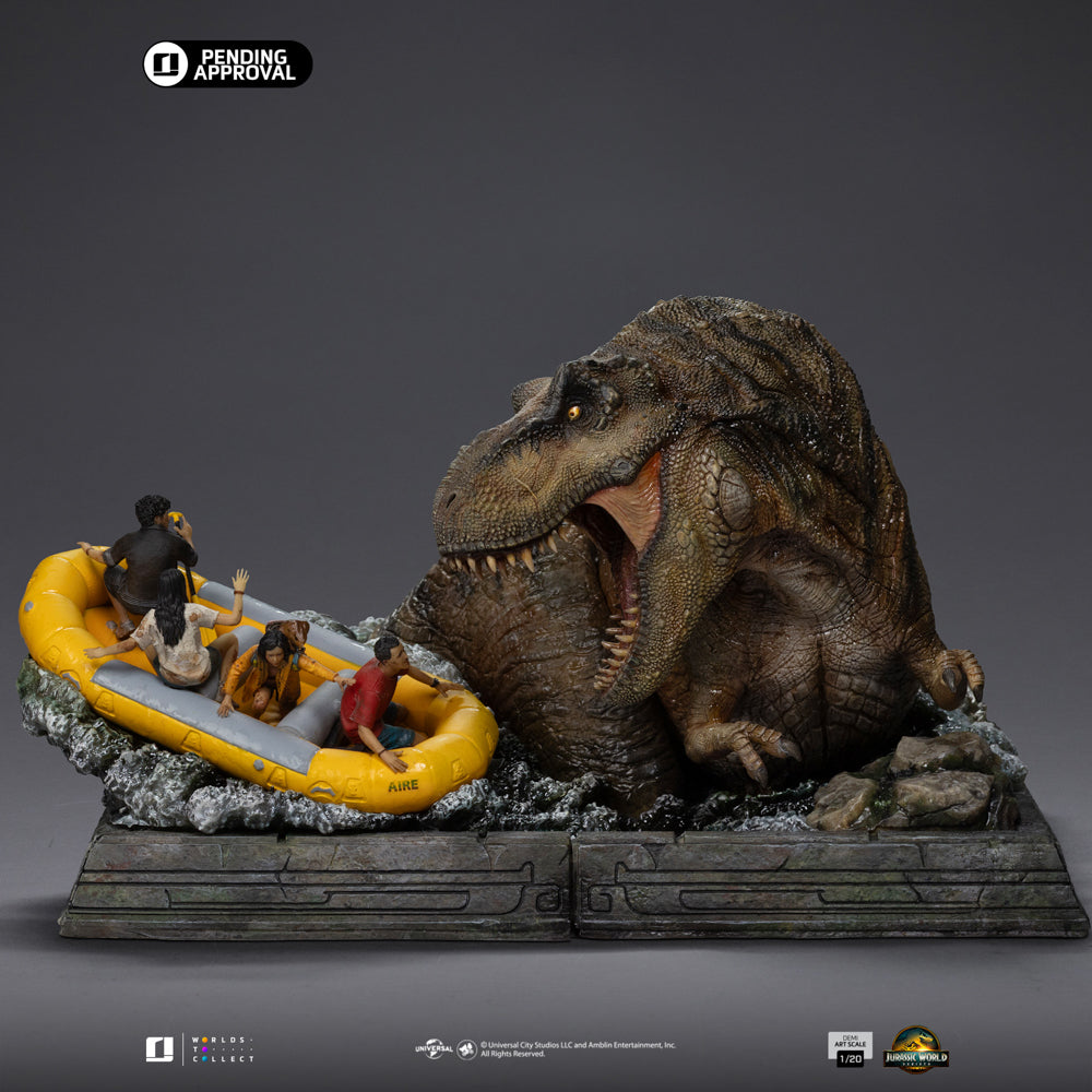 Pre-Order - T-Rex River Scene Statue - Jurassic World: Rebirth - Demi Art Scale 1/20 - Iron Studios